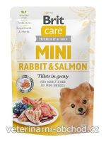 Psi - krmivo - Brit Care Dog Mini Rabbit&Salmon fillets in gravy