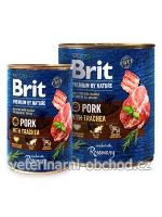 Psi - krmivo - Brit Premium Dog by Nature konz Pork&Trachea